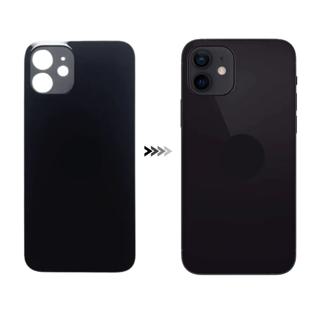 Instalación de Tapa Trasera para iPhone 12 Mini (Black (Negro))